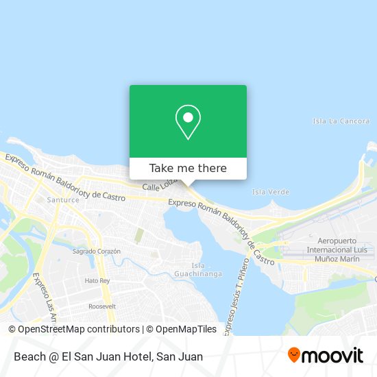 Beach @ El San Juan Hotel map