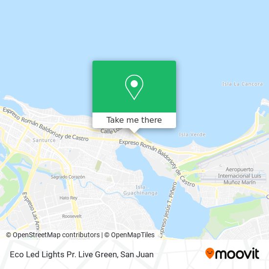 Eco Led Lights Pr. Live Green map