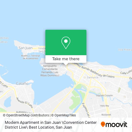 Modern Apartment in San Juan \Convention Center District Live\ Best Location map