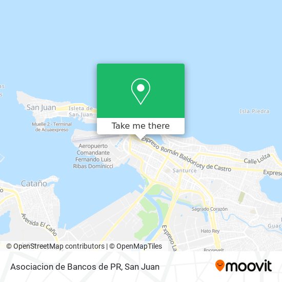 Asociacion de Bancos de PR map