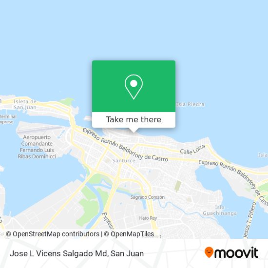 Jose L Vicens Salgado Md map