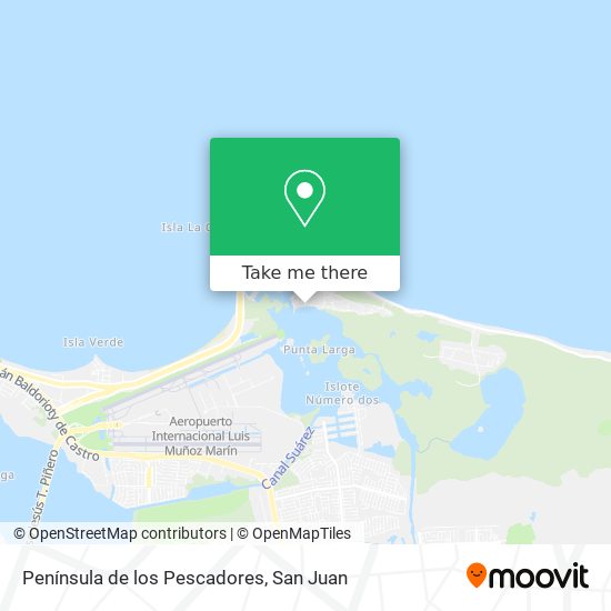 Península de los Pescadores map