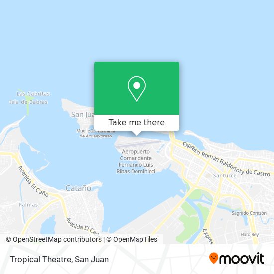 Tropical Theatre map
