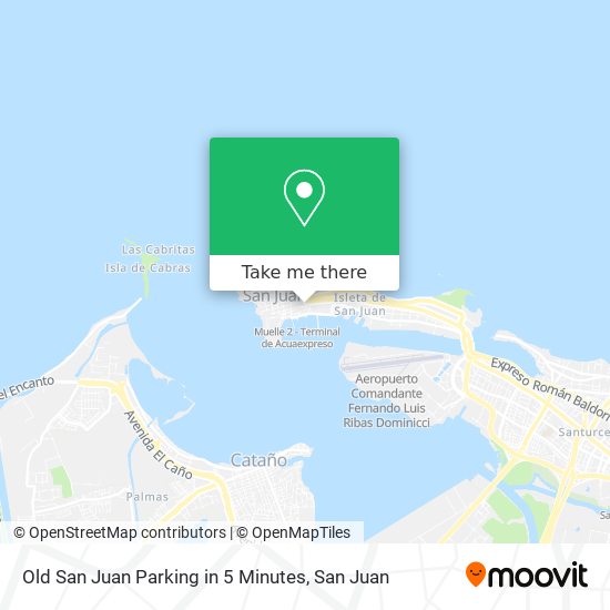 Old San Juan Parking in 5 Minutes map