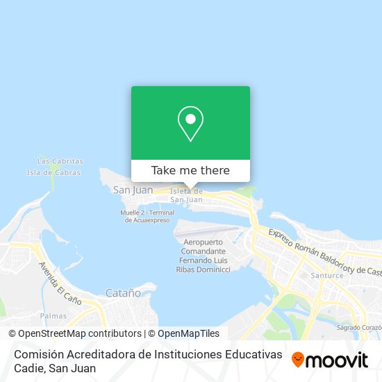 Mapa de Comisión Acreditadora de Instituciones Educativas Cadie