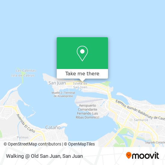 Walking @ Old San Juan map