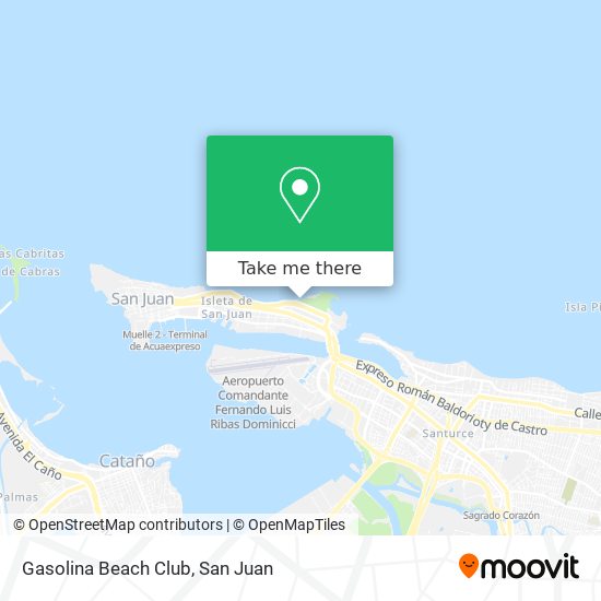 Gasolina Beach Club map