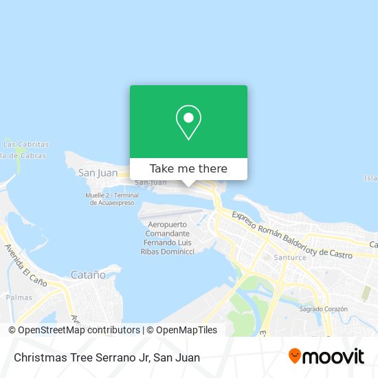 Christmas Tree Serrano Jr map