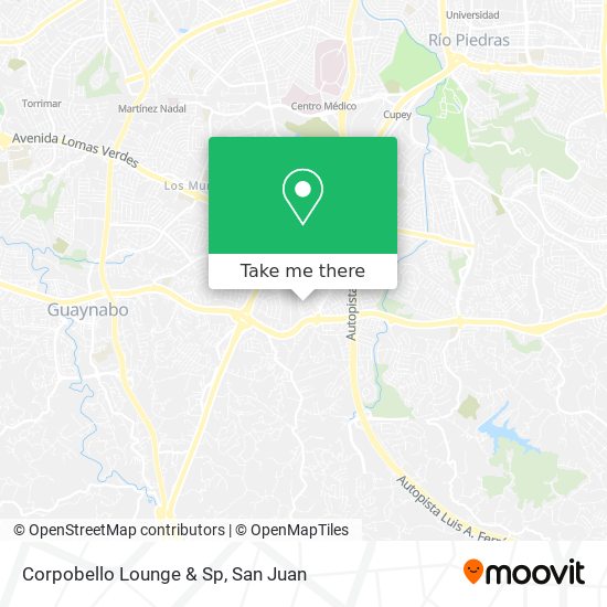 Corpobello Lounge & Sp map