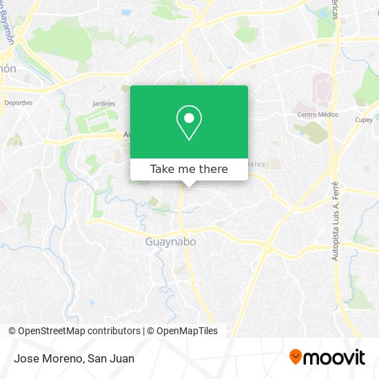 Jose Moreno map