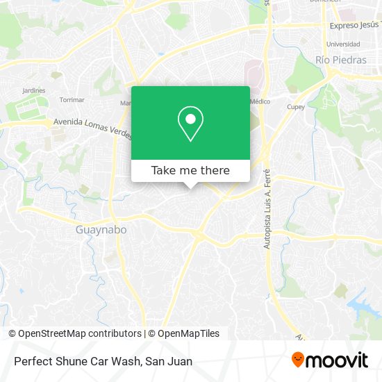 Perfect Shune Car Wash map