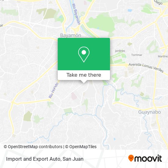 Mapa de Import and Export Auto