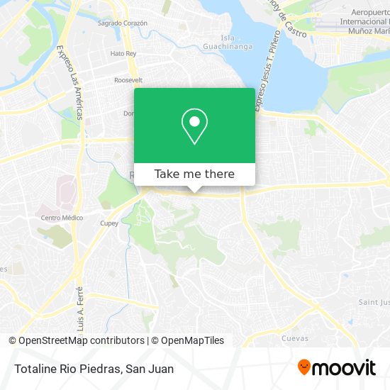 Totaline Rio Piedras map