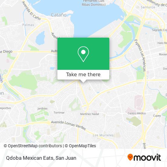 Qdoba Mexican Eats map