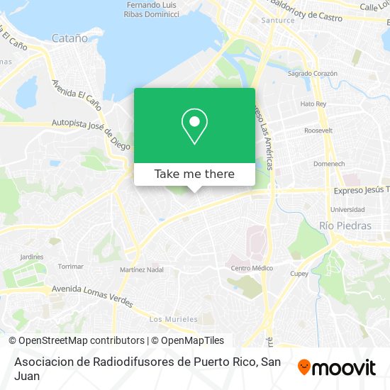 Asociacion de Radiodifusores de Puerto Rico map