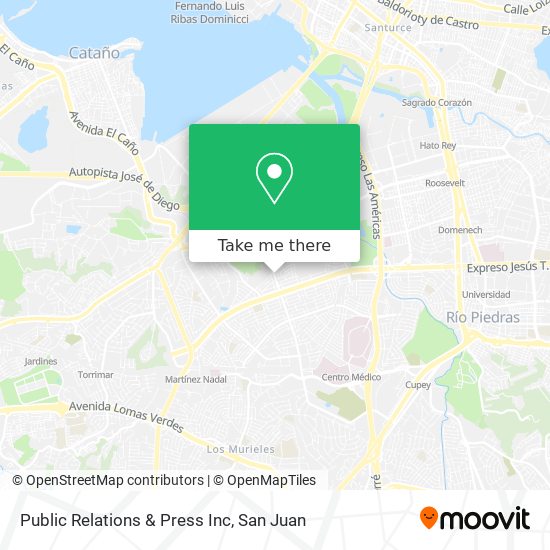 Public Relations & Press Inc map