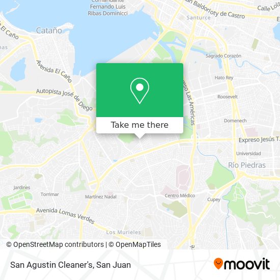 San Agustin Cleaner's map