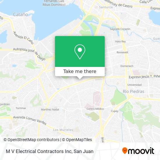 M V Electrical Contractors Inc map