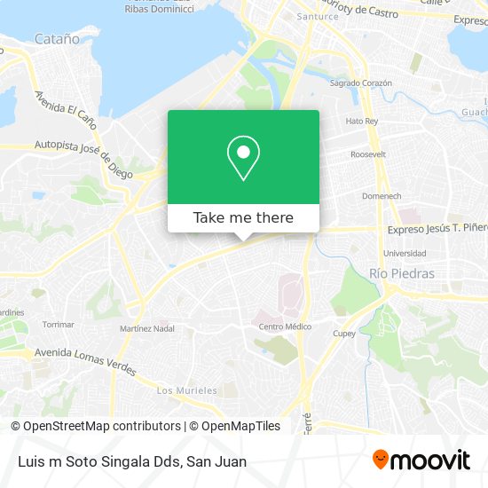 Mapa de Luis m Soto Singala Dds