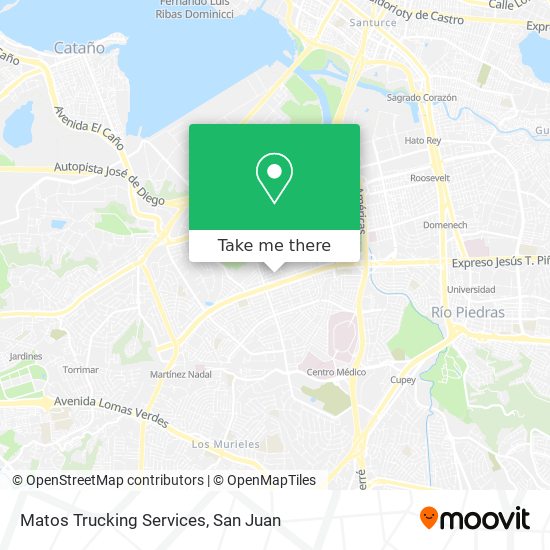 Matos Trucking Services map