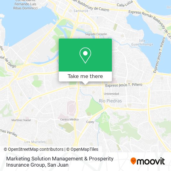 Marketing Solution Management & Prosperity Insurance Group map