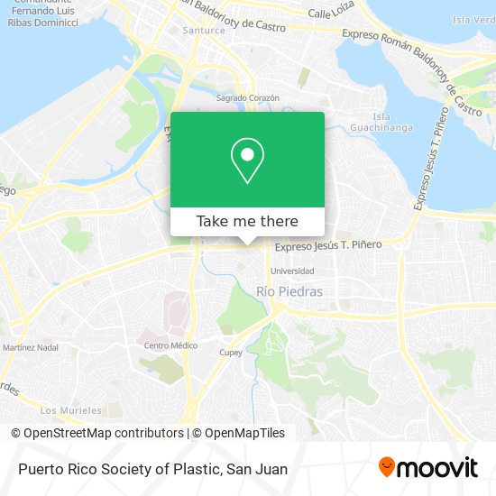 Puerto Rico Society of Plastic map