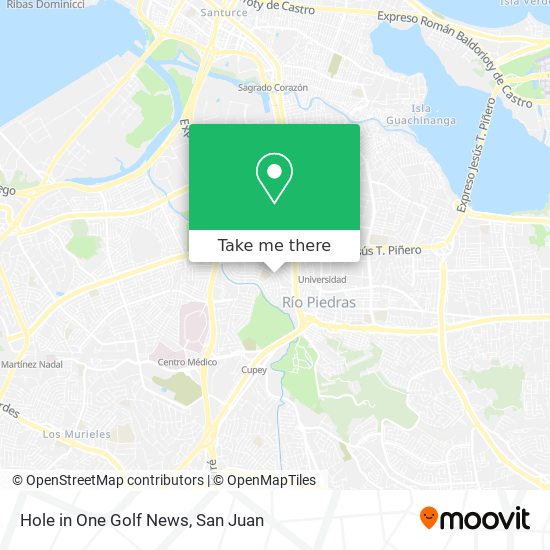 Hole in One Golf News map