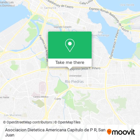 Asociacion Dietetica Americana Capitulo de P R map