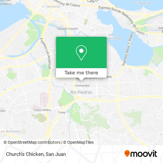 Church's Chicken map