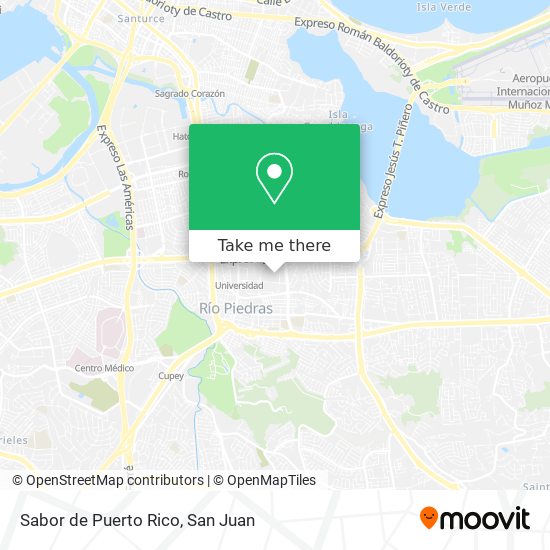 Sabor de Puerto Rico map