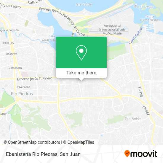 Ebanistería Rio Piedras map