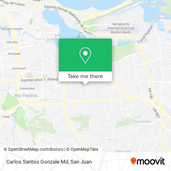 Carlos Santos Gonzale Md map