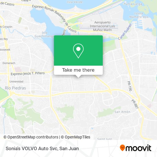 Mapa de Sonia's VOLVO Auto Svc