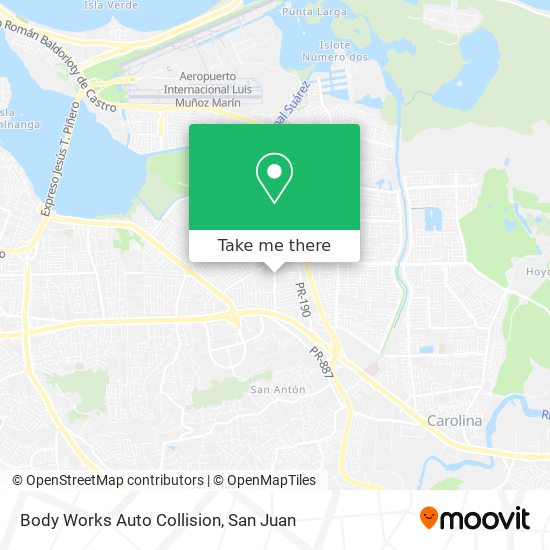 Body Works Auto Collision map