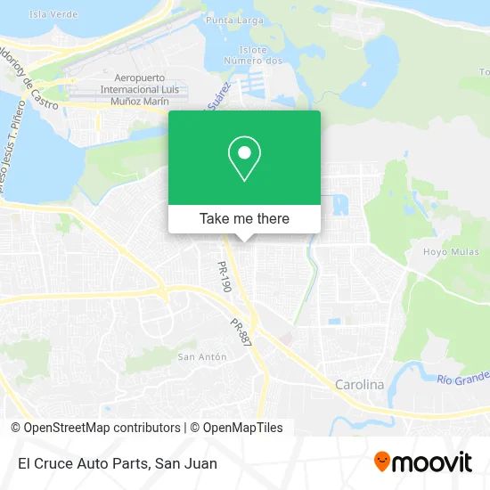 El Cruce Auto Parts map