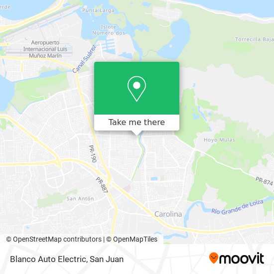 Blanco Auto Electric map