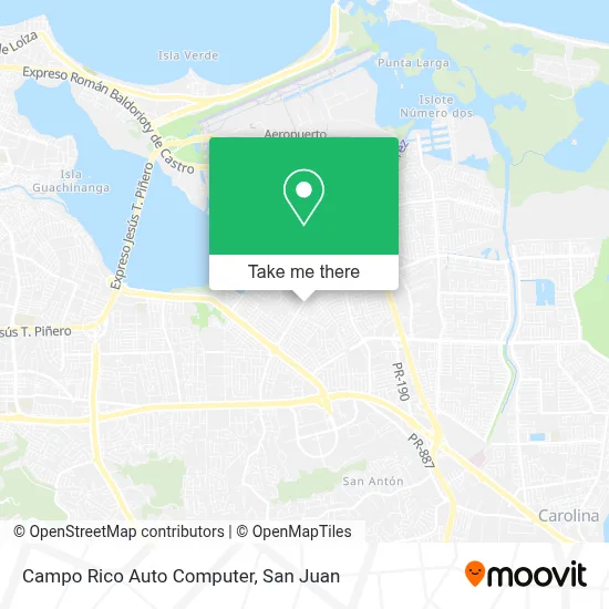 Campo Rico Auto Computer map