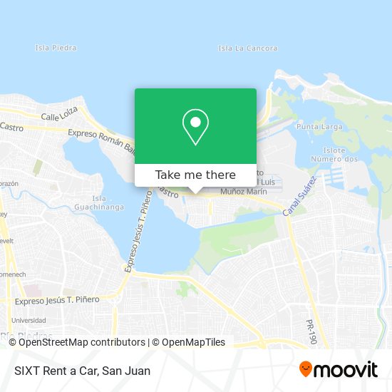 SIXT Rent a Car map