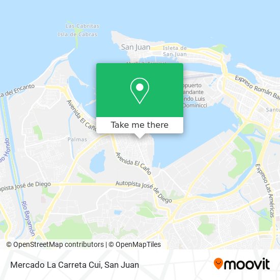 Mercado La Carreta Cui map