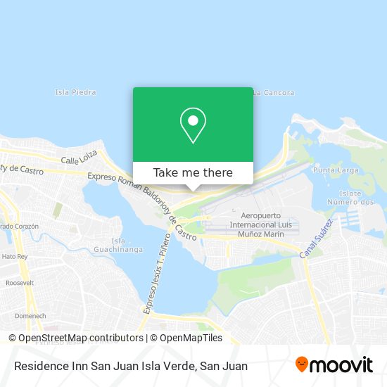 Residence Inn San Juan Isla Verde map