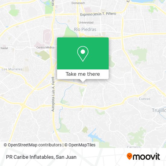 PR Caribe Inflatables map