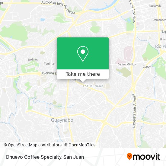 Dnuevo Coffee Specialty map