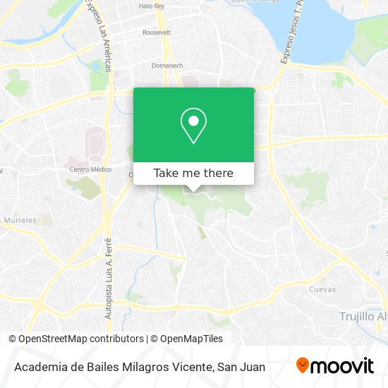 Academia de Bailes Milagros Vicente map