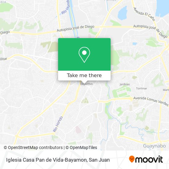 Iglesia Casa Pan de Vida-Bayamon map
