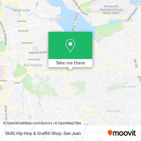 Mapa de Skillz Hip-Hop & Graffiti Shop
