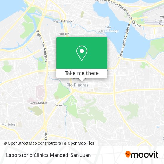 Laboratorio Clinica Manoed map