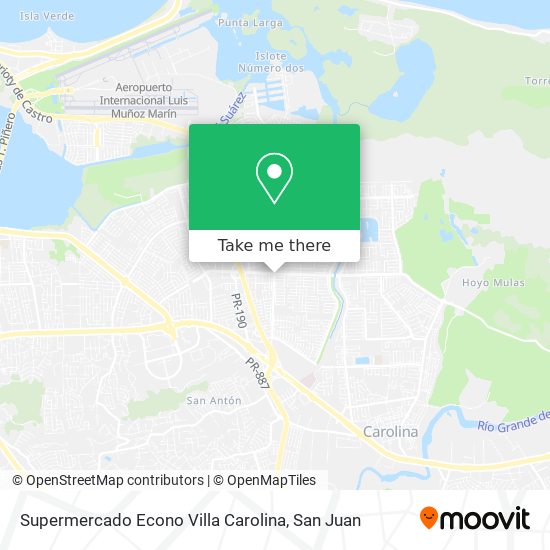 Supermercado Econo Villa Carolina map