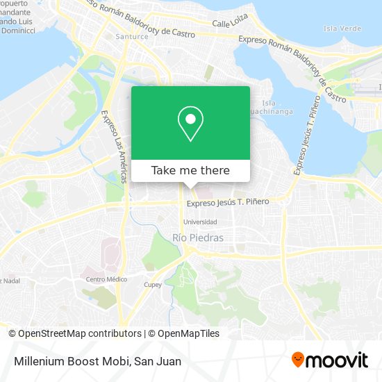 Millenium Boost Mobi map