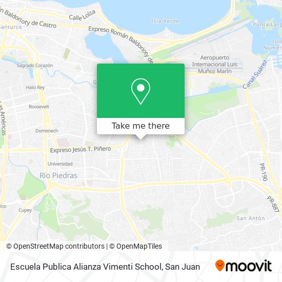 Escuela Publica Alianza Vimenti School map