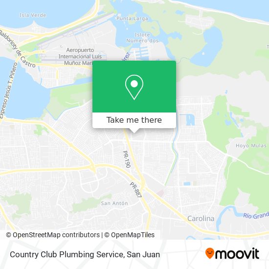 Country Club Plumbing Service map